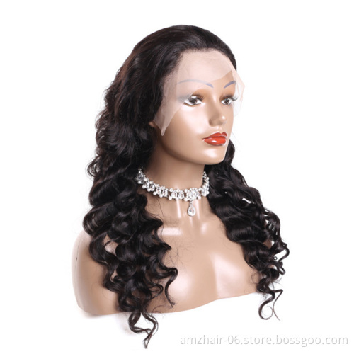 Factory Supplier Cheap Body Wave 13X6 Swiss Lace Frontal Wig Raw Brazilian Virgin Afro Human Hair Lace Front Wig For Black Women